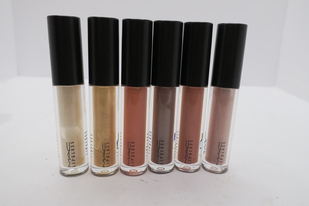 MAC Cosmetics Mini Lipglass Lip Gloss Bundle Lot of 6